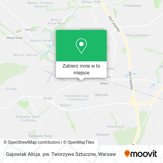 Mapa Gajowiak Alicja. pw. Tworzywa Sztuczne