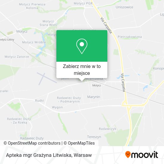 Mapa Apteka mgr Grażyna Litwiska