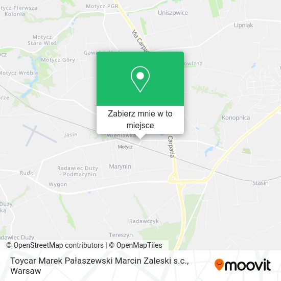 Mapa Toycar Marek Pałaszewski Marcin Zaleski s.c.