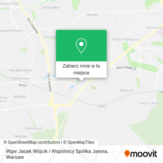 Mapa Wgw Jacek Wójcik i Wspólnicy Spółka Jawna