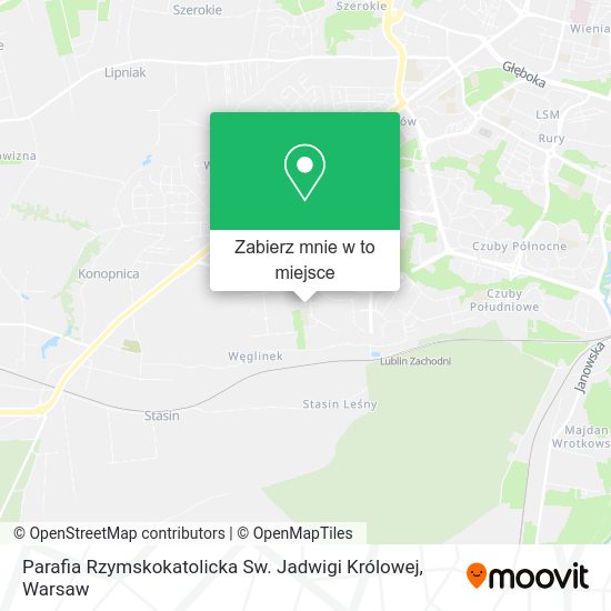 Mapa Parafia Rzymskokatolicka Sw. Jadwigi Królowej