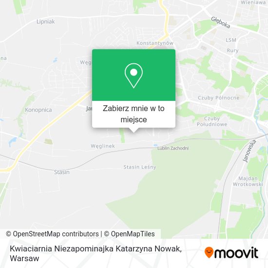 Mapa Kwiaciarnia Niezapominajka Katarzyna Nowak