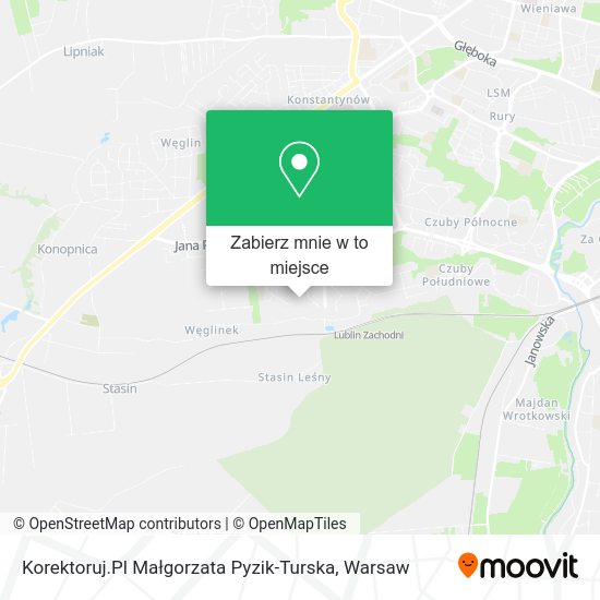 Mapa Korektoruj.Pl Małgorzata Pyzik-Turska