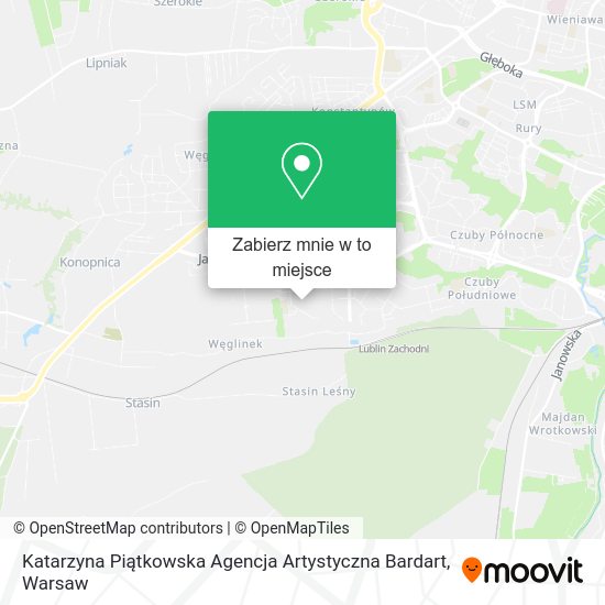 Mapa Katarzyna Piątkowska Agencja Artystyczna Bardart