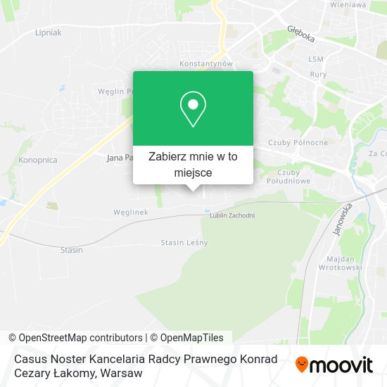 Mapa Casus Noster Kancelaria Radcy Prawnego Konrad Cezary Łakomy