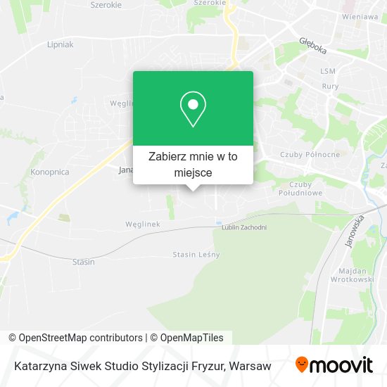 Mapa Katarzyna Siwek Studio Stylizacji Fryzur