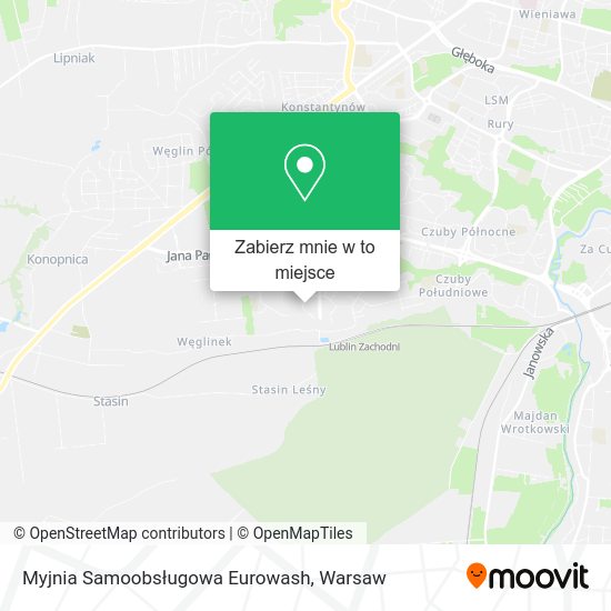 Mapa Myjnia Samoobsługowa Eurowash