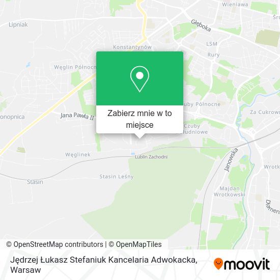 Mapa Jędrzej Łukasz Stefaniuk Kancelaria Adwokacka