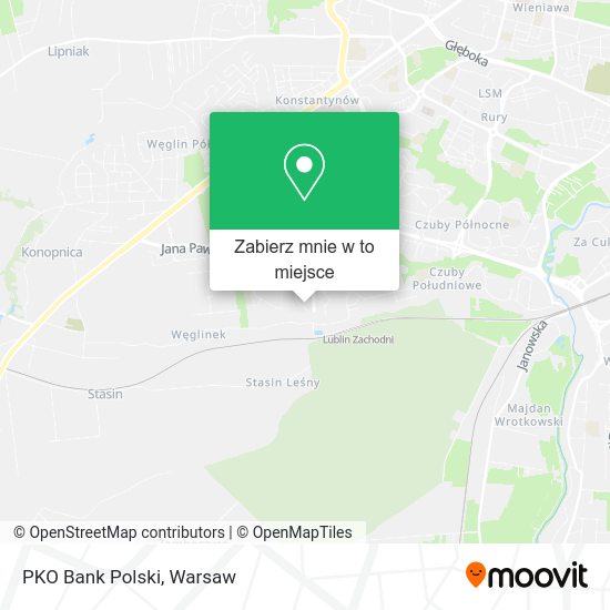 Mapa PKO Bank Polski