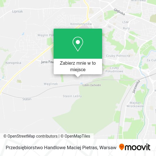 Mapa Przedsiębiorstwo Handlowe Maciej Pietras