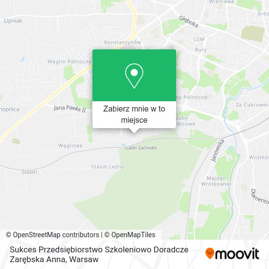 Mapa Sukces Przedsiębiorstwo Szkoleniowo Doradcze Zarębska Anna