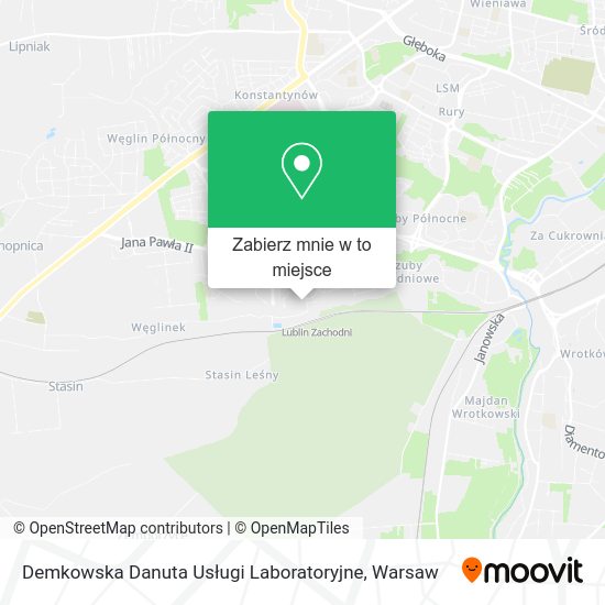 Mapa Demkowska Danuta Usługi Laboratoryjne