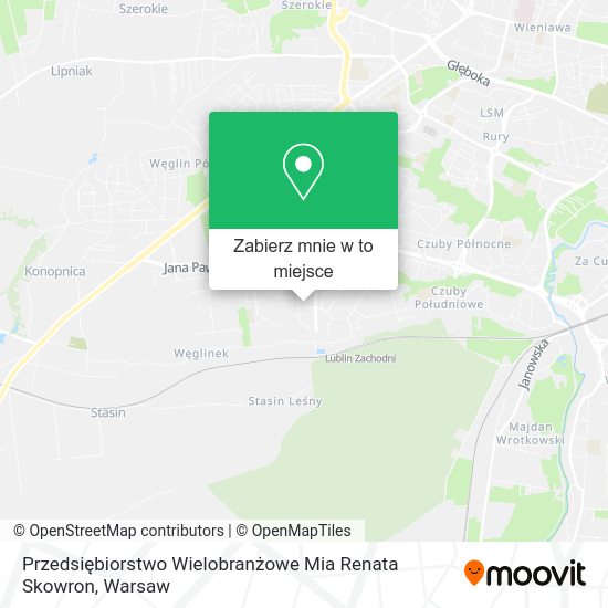 Mapa Przedsiębiorstwo Wielobranżowe Mia Renata Skowron