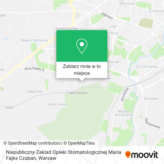 Mapa Niepubliczny Zaklad Opieki Stomatologicznej Maria Fajks Czaban