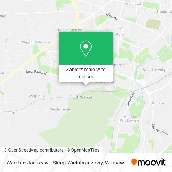 Mapa Warchoł Jarosław - Sklep Wielobranżowy