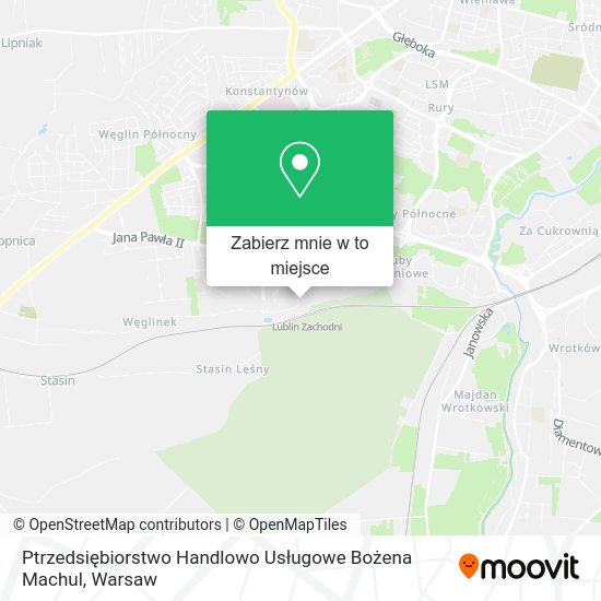 Mapa Ptrzedsiębiorstwo Handlowo Usługowe Bożena Machul