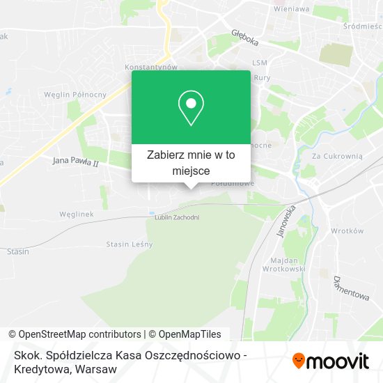 Mapa Skok. Spółdzielcza Kasa Oszczędnościowo - Kredytowa