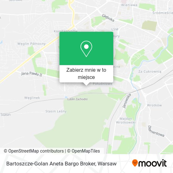 Mapa Bartoszcze-Golan Aneta Bargo Broker