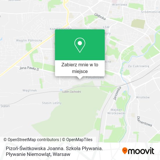 Mapa Pizoń-Świtkowska Joanna. Szkoła Pływania. Pływanie Niemowląt