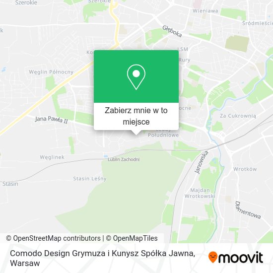 Mapa Comodo Design Grymuza i Kunysz Spółka Jawna