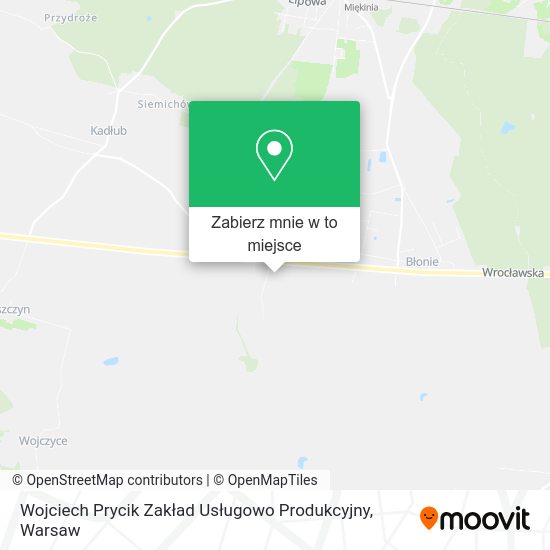 Mapa Wojciech Prycik Zakład Usługowo Produkcyjny