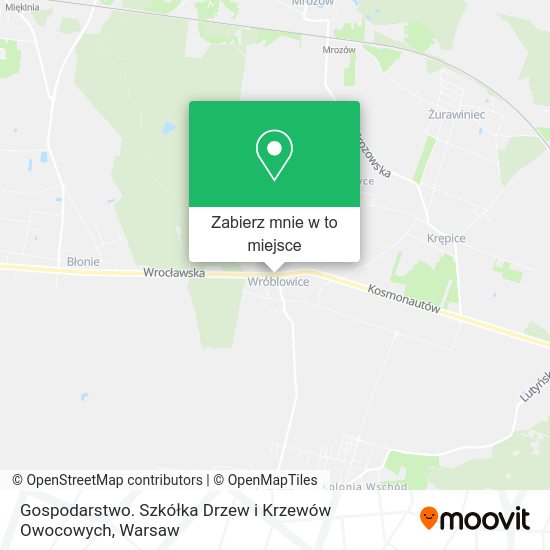 Mapa Gospodarstwo. Szkółka Drzew i Krzewów Owocowych