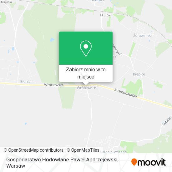 Mapa Gospodarstwo Hodowlane Paweł Andrzejewski