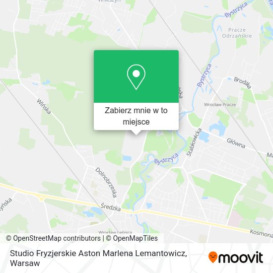 Mapa Studio Fryzjerskie Aston Marlena Lemantowicz