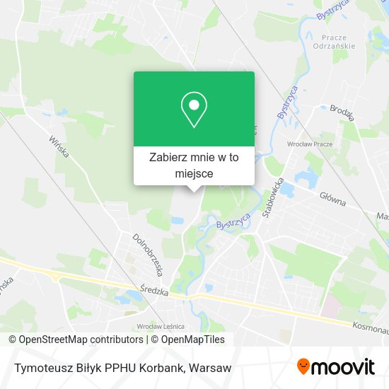 Mapa Tymoteusz Biłyk PPHU Korbank