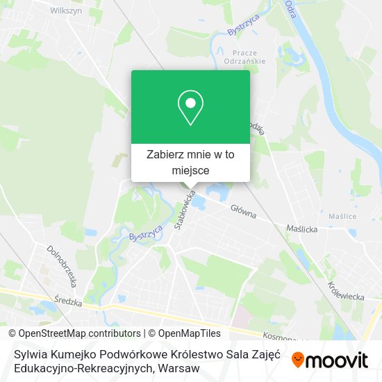 Mapa Sylwia Kumejko Podwórkowe Królestwo Sala Zajęć Edukacyjno-Rekreacyjnych