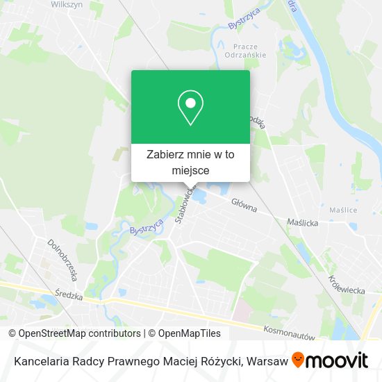 Mapa Kancelaria Radcy Prawnego Maciej Różycki