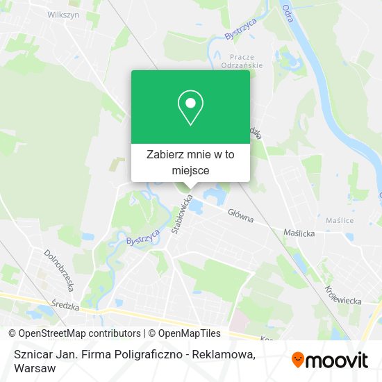 Mapa Sznicar Jan. Firma Poligraficzno - Reklamowa