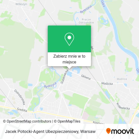 Mapa Jacek Potocki-Agent Ubezpieczeniowy