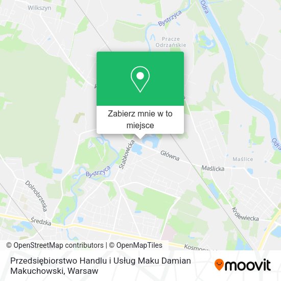 Mapa Przedsiębiorstwo Handlu i Usług Maku Damian Makuchowski