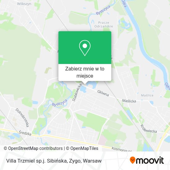 Mapa Villa Trzmiel sp.j. Sibińska, Zygo