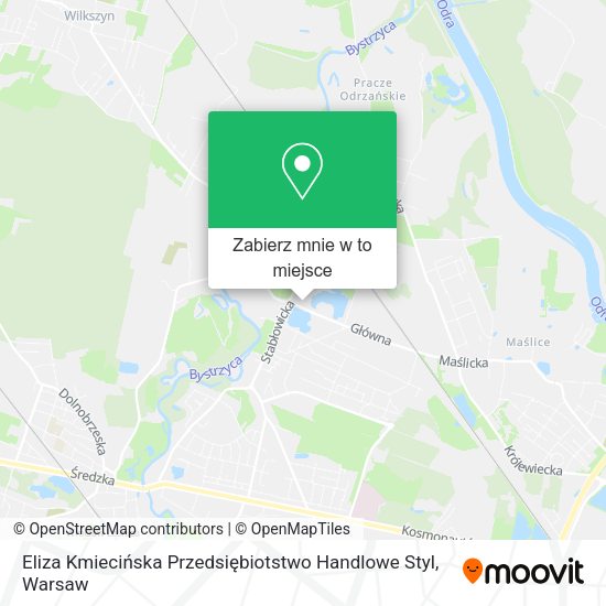 Mapa Eliza Kmiecińska Przedsiębiotstwo Handlowe Styl