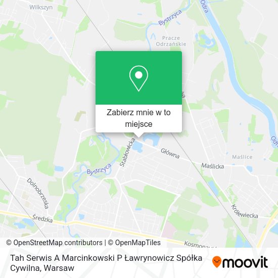 Mapa Tah Serwis A Marcinkowski P Ławrynowicz Spółka Cywilna