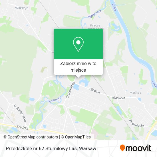 Mapa Przedszkole nr 62 Stumilowy Las