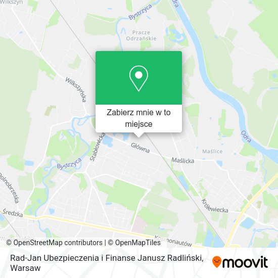 Mapa Rad-Jan Ubezpieczenia i Finanse Janusz Radliński