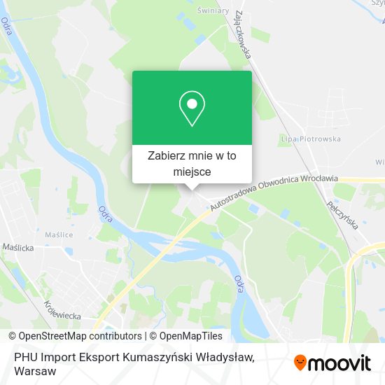 Mapa PHU Import Eksport Kumaszyński Władysław