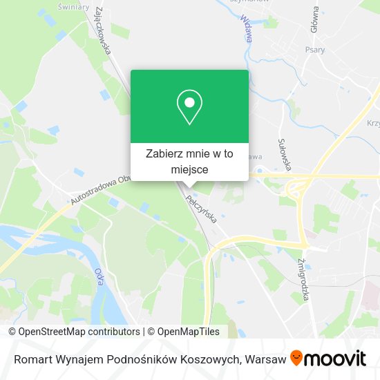 Mapa Romart Wynajem Podnośników Koszowych