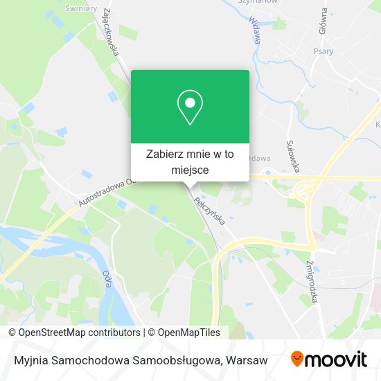 Mapa Myjnia Samochodowa Samoobsługowa