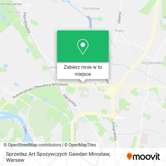 Mapa Sprzedaz Art Spozywczych Gawdan Miroslaw