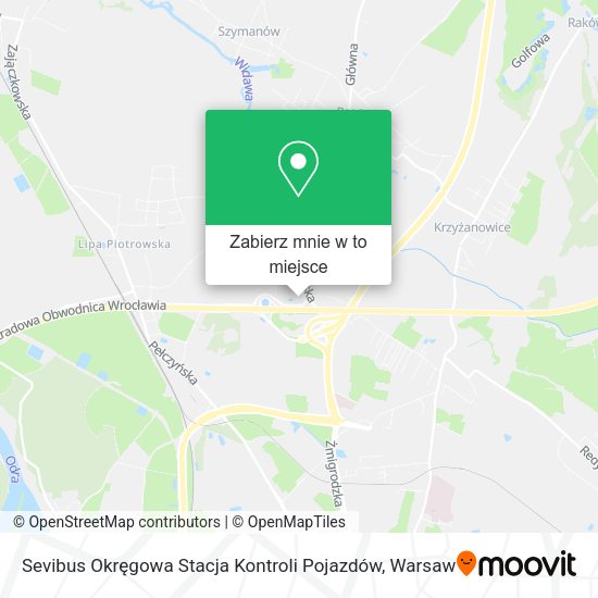 Mapa Sevibus Okręgowa Stacja Kontroli Pojazdów