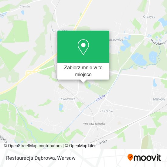 Mapa Restauracja Dąbrowa