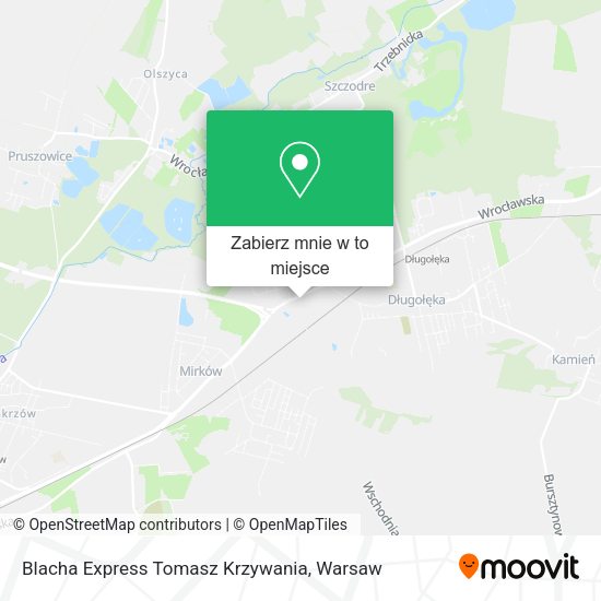 Mapa Blacha Express Tomasz Krzywania