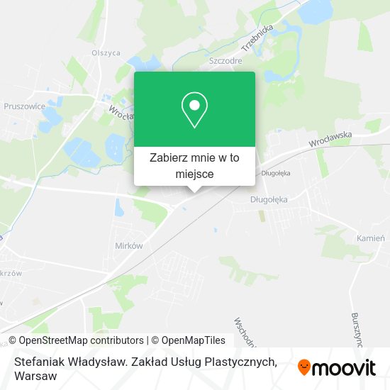 Mapa Stefaniak Władysław. Zakład Usług Plastycznych