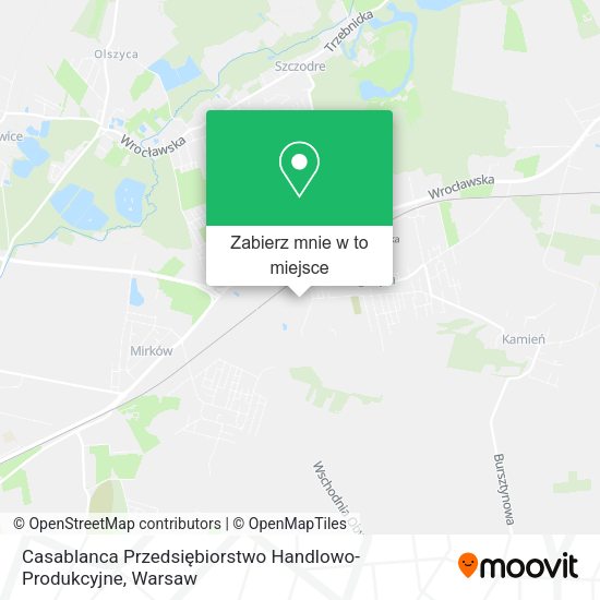 Mapa Casablanca Przedsiębiorstwo Handlowo-Produkcyjne