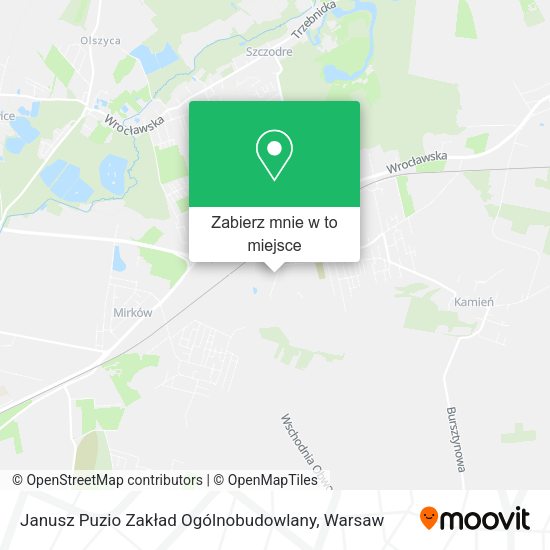 Mapa Janusz Puzio Zakład Ogólnobudowlany