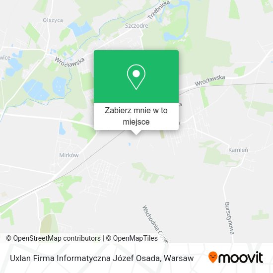 Mapa Uxlan Firma Informatyczna Józef Osada